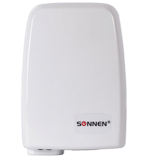 Сушилка для рук SONNEN HD-120, 1000 Вт, пластиковый корпус, белая, 604190