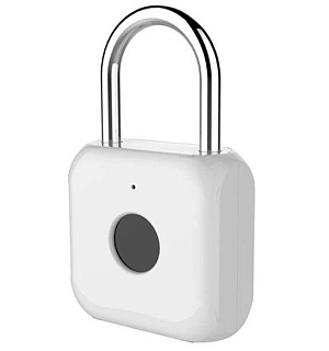 Умный замок Digma SmartLock P1, навесной, разбл.отпеч.пальца, 100мАч, белый (SRP1)