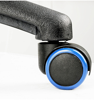 Кресло игровое Helmi HL-S06 "Highway", экокожа/ткань черная/синяя