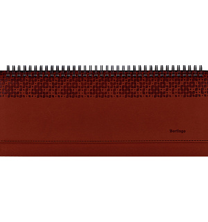Планинг недатированный, 64л., 330*130мм, кожзам, Berlingo "Vivella Prestige", коричневый