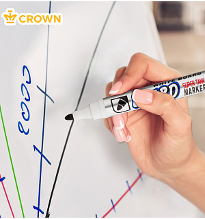 Набор маркеров для белых досок Crown "Multi Board" 04цв., пулевидный, 3мм, блистер