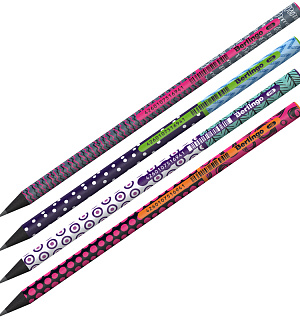 Карандаш ч/г Berlingo "Arcade XS" HB, круглый, черное дерево, заточен