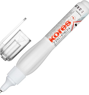 Корректирующий карандаш 10г (8мл)Kores Tri Pen, металлический наконечник