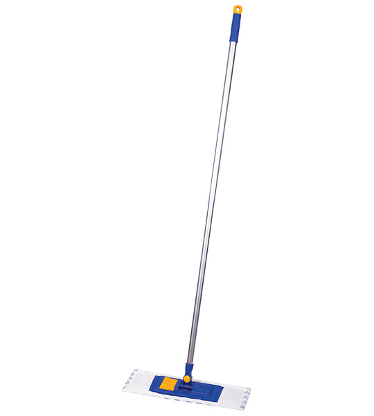 Швабра OfficeClean Professional, пласт. держатель 40см, насадка МОП микрофибра/абразив(карман)