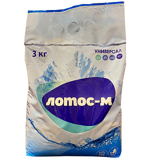 Порошок универсальный для стирки Лотос-М "Универсал", 3кг