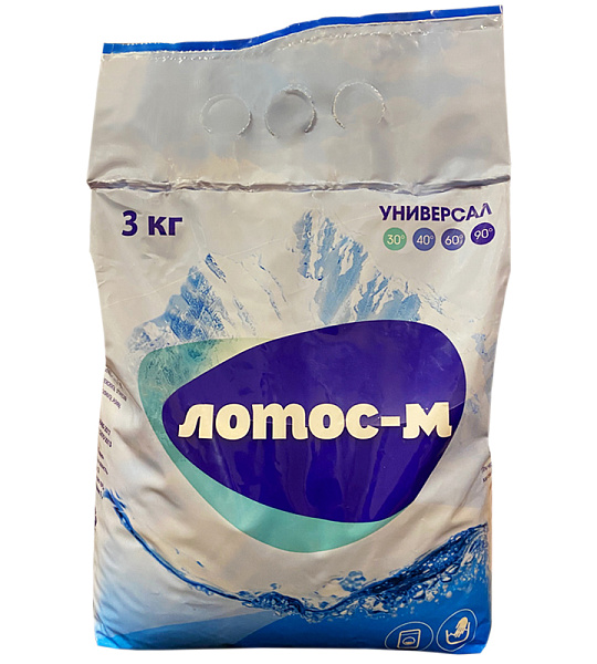 Порошок универсальный для стирки Лотос-М "Универсал", 3кг