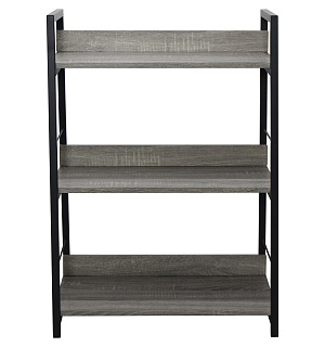 Стеллаж на металлокаркасе BRABIX "LOFT SH-002", 600х350х845 мм, цвет дуб антик, 641232