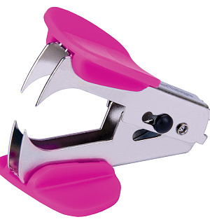 Антистеплер Berlingo "Blitz", с фиксатором, розовый