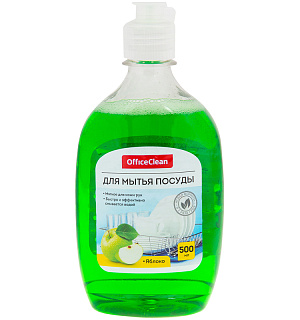 Средство для мытья посуды OfficeClean "Яблоко", 500мл