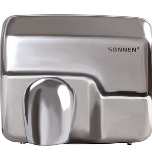 Сушилка для рук SONNEN HD-798S, 2300 Вт, нержавеющая сталь, антивандальная, серебристая, 604194
