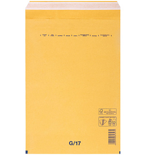 Пакет почтовый Курт и К, 250*350мм, коричневый крафт, пузыр. пленка, отр. лента