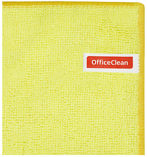 Салфетка для уборки OfficeClean "Стандарт", микрофибра, 30*30см, 1шт., европодвес