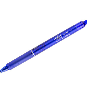 Ручка гелевая автоматическая стираемая Pilot "Frixion" синяя, 0,7мм, грип