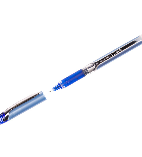 Ручка-роллер Pilot "Hi-Techpoint" синяя, 0,5мм, грип, игольчатый пишущий узел, одноразовая