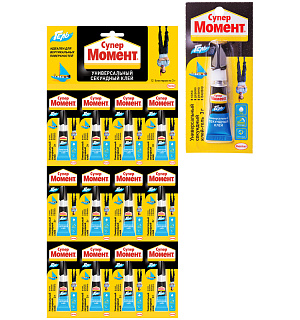 Клей Момент "Супер-гель", 3г, мульти-карта