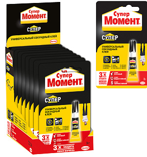 Клей Момент "Супер", 3г, блистер, шоу-бокс
