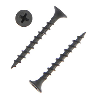 Саморезы гипсокартон-дерево ТУНДРА krep 3.5x35 мм, фосфатированные, 30 шт.