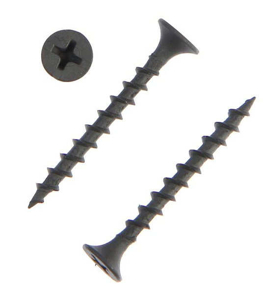 Саморезы гипсокартон-дерево ТУНДРА krep 3.5x35 мм, фосфатированные, 30 шт.