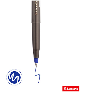 Ручка-роллер Luxor синяя, 0,7мм, одноразовая