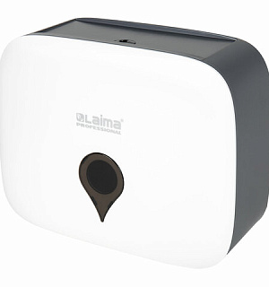 Диспенсер для полотенец ULTRA LAIMA PROFESSIONAL (Система H2), Z-сложения, малый, белый, ABS-пластик, 606833