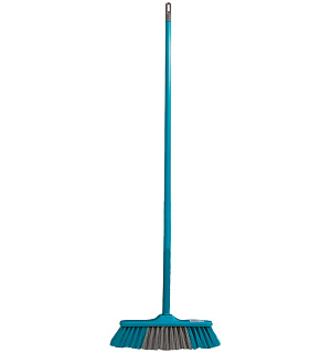 Щетка для уборки York "Frontiera" с черенком 110см, ширина 31см, щетина 7см, пластиковая, еврорезьба