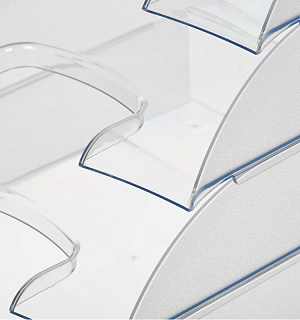 Лоток для бумаг ATTACHE, прозрачный 4шт/упаковке