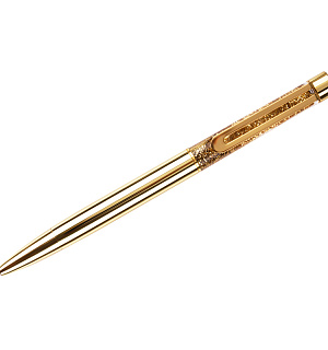 Ручка шариковая автоматическая MESHU "Gold sand" синяя, 1,0мм