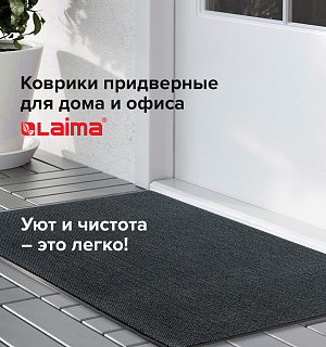Коврик придверный ИЗНОСОСТОЙКИЙ влаговпитывающий, 60х90 см, ТАФТИНГ, СЕРЫЙ, LAIMA EXPERT, 606883