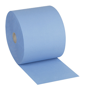 Протирочный материал в рулонах OfficeClean Professional, 2-слойный, 350м/рул, 24*35см, синий