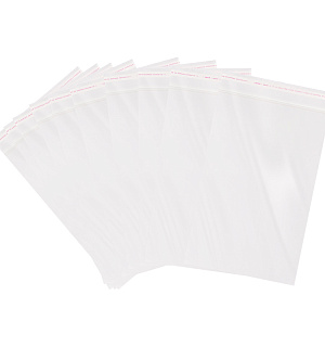 Пакет с клеевым краем OfficeSpace, 20*30+4см, БОПП, 25мкм