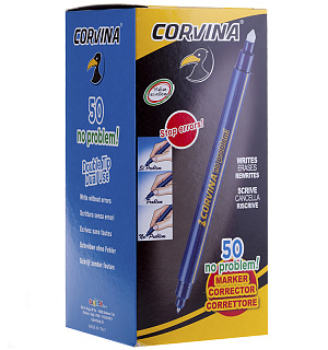 Ручка капиллярная стираемая Corvina "No Problem" синяя, 0,7мм