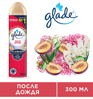 Освежитель воздуха аэрозольный Glade "После дождя", 300мл