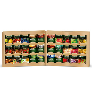 Подарочный набор чая Greenfield, 30 видов, 120 фольг. пакетиков, картонная коробка