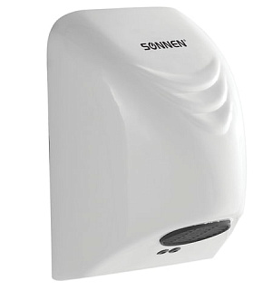 Сушилка для рук SONNEN HD-988, 850 Вт, пластиковый корпус, белая, 604189