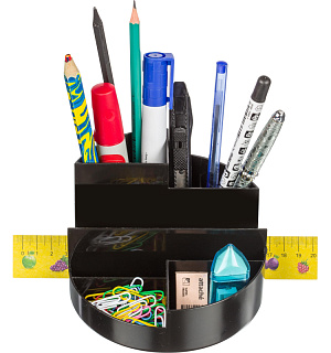 Подставка-органайзер д/канцеляр.мелочей Attache ПРОФИ 7 отд черный ОР01АЕ