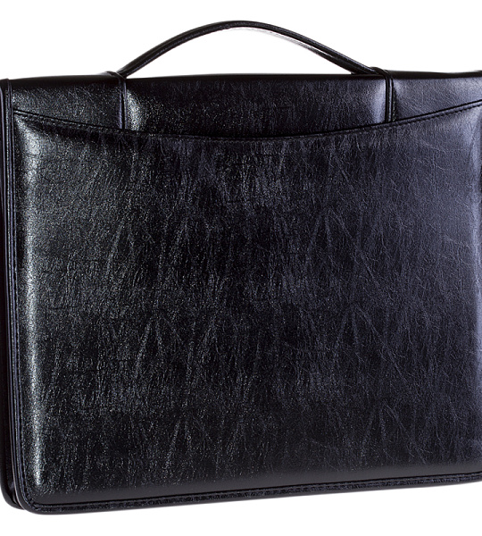 Папка деловая OfficeSpace "Mars" комбинир. кожзам, полиэстер, на молнии, с ручкой