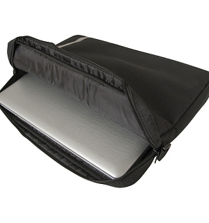 Сумка для ноутбука 15"-16" Defender Shiny, полиэстер, черный, 390*285*40мм