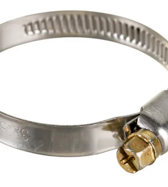 Хомут червячный 32-50/9 W2 нержавеющая сталь с ключом 2Л 32-50-7 Н ГОСТ