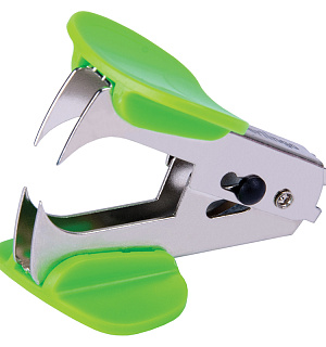 Антистеплер Berlingo "Blitz", с фиксатором, зеленый