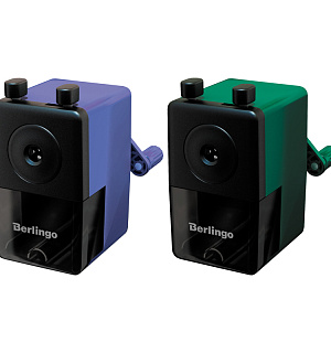 Точилка механическая Berlingo, цвета в асс., пласт. корпус, инд. упаковка