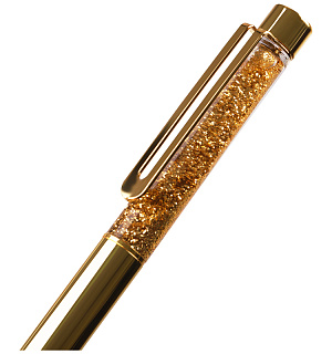 Ручка шариковая автоматическая MESHU "Gold sand" синяя, 1,0мм