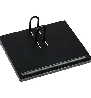 Подставка под календарь СТАММ, малая, пластик, черный