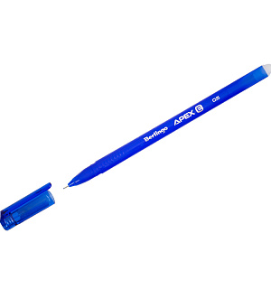 Ручка гелевая стираемая Berlingo "Apex E" синяя, 0,5мм, трехгранная