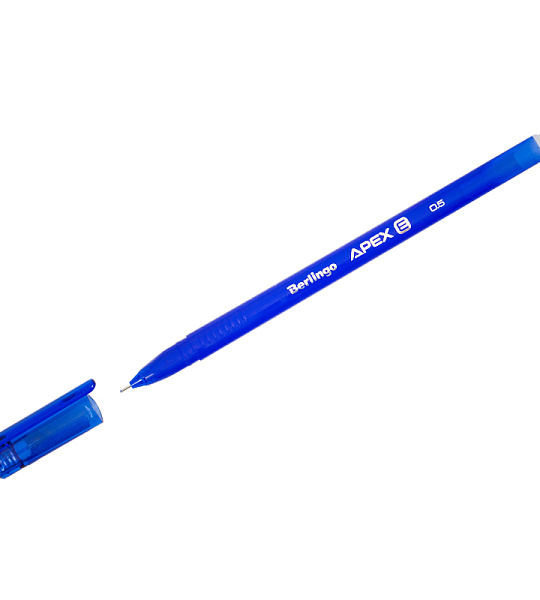 Ручка гелевая стираемая Berlingo "Apex E" синяя, 0,5мм, трехгранная