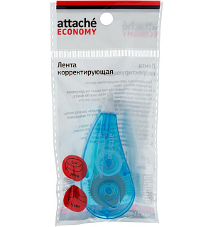 Корректирующая лента Attache Economy 5ммх6м, цвет ассорти, AN