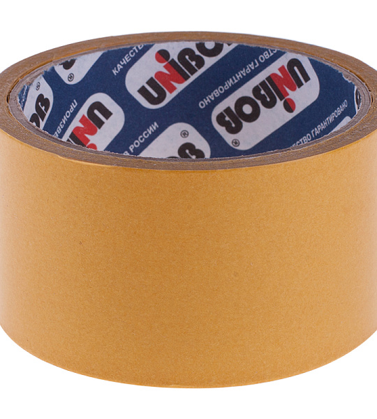 Клейкая лента двусторонняя Unibob, 50мм*10м, полипропилен