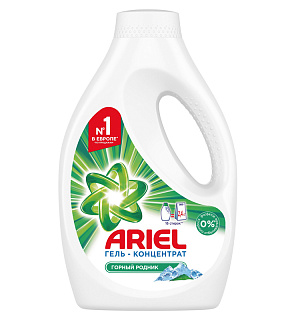 Гель для стирки Ariel "Горный родник", концентрат, 1,04л