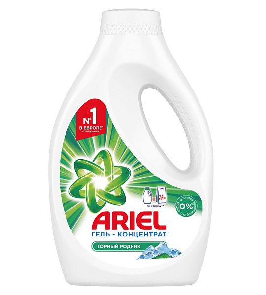 Гель для стирки Ariel "Горный родник", концентрат, 1,04л