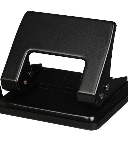 Дырокол Attache Economy до 20 листов, с линейкой, цвет черный