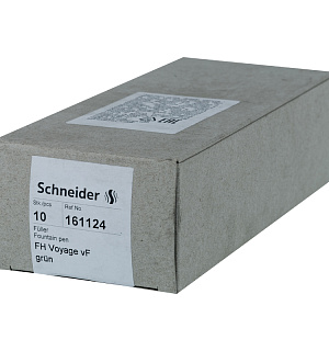 Ручка перьевая Schneider "Voyage", 1 картридж, грип, зеленый корпус
